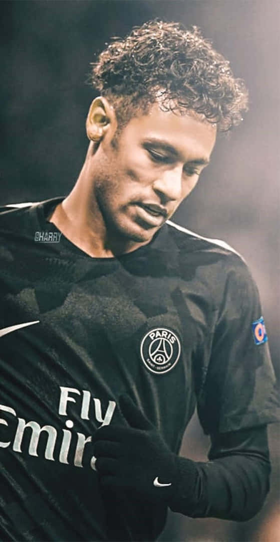 Neymar Ultra Hd Black Jersey Wallpaper