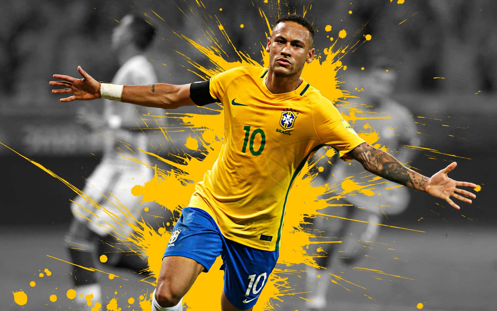 Neymar Ultra Hd Football Digital Art Wallpaper