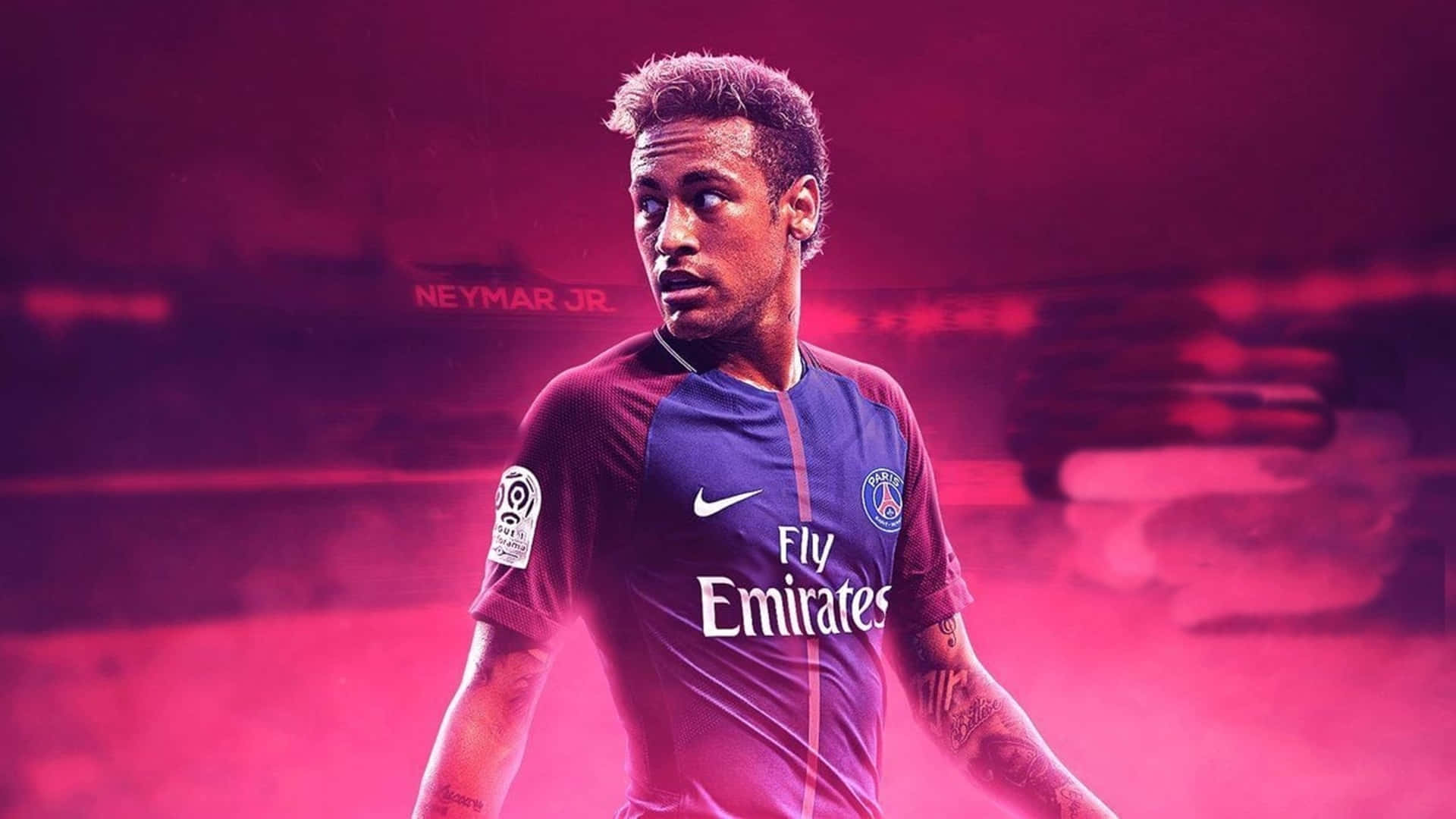 Neymar Ultra Hd berømt fodboldspiller Tapet Wallpaper