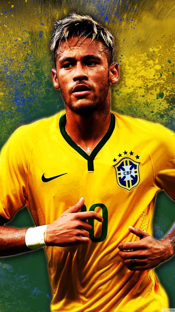 Neymar Jr. i fokus i Ultra HD Wallpaper