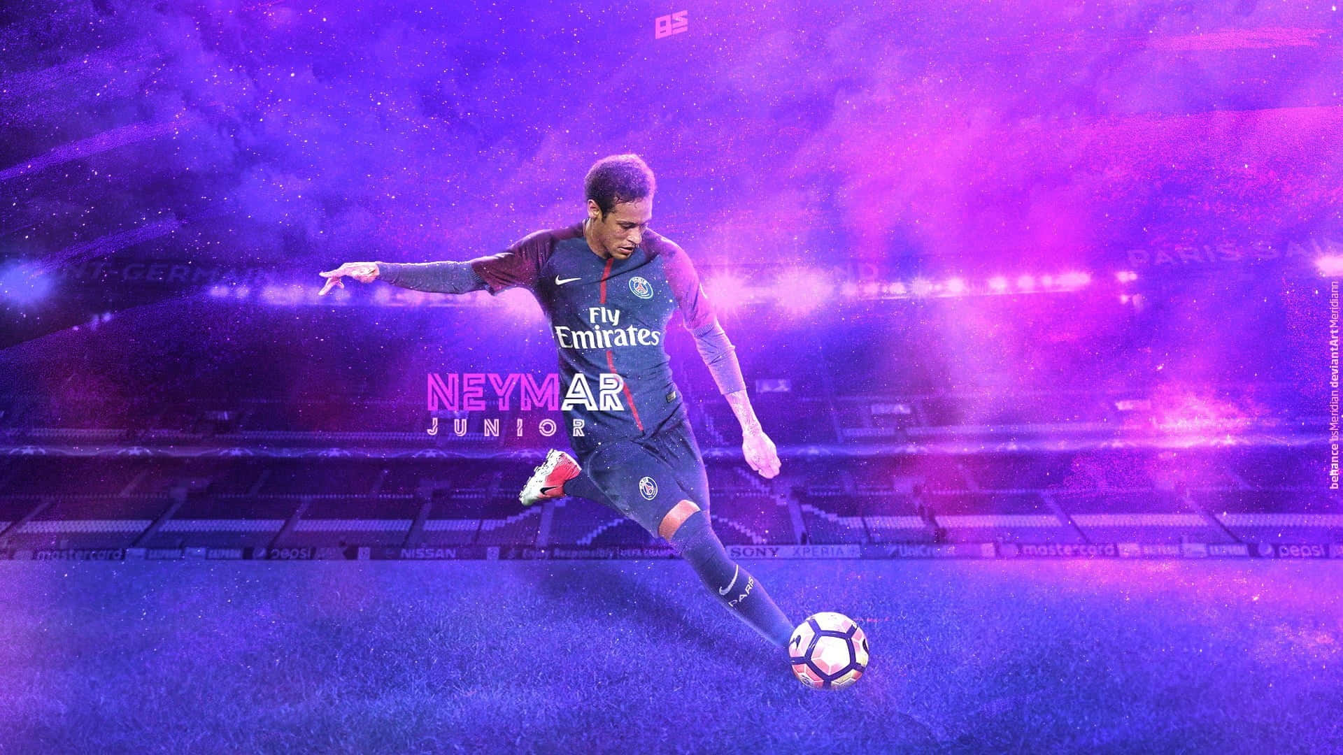 Neymar Ultra Hd Kicking Ball Wallpaper