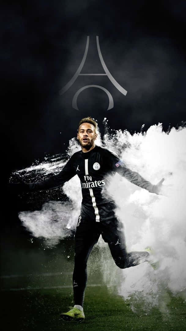 Neymar Ultra HD Røg Effekt Tapet Wallpaper