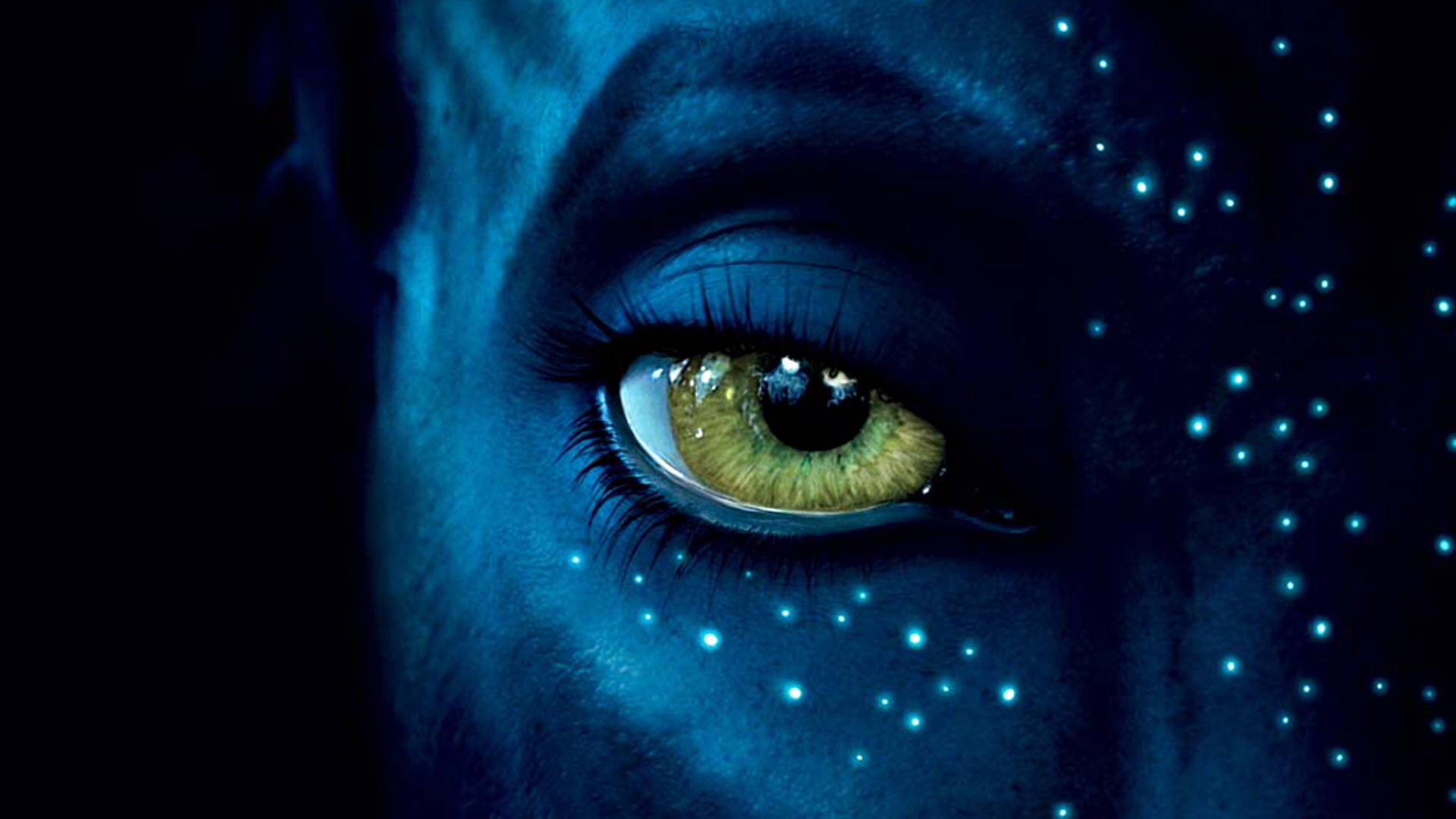 Neytiri Avatar Eye Shot In Hd Background