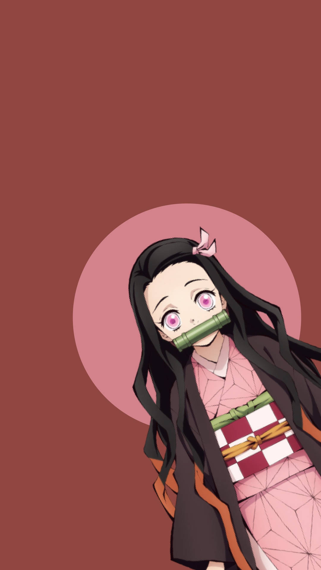 A Girl In A Kimono With Long Hair Wallpaper