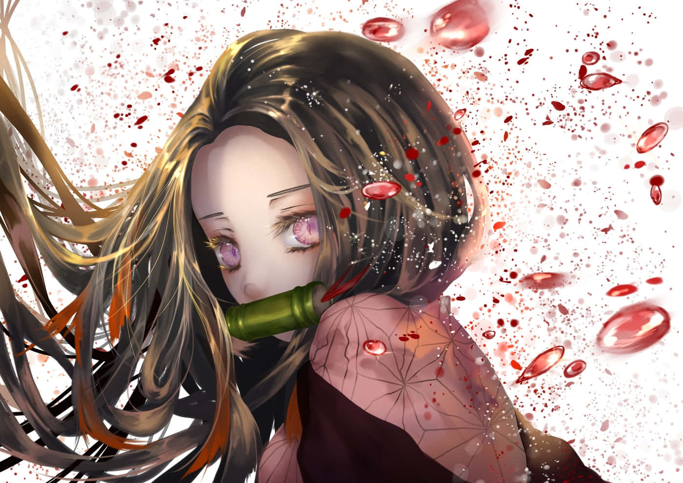 Nezuko Kamado, vampiress and protagonist of the anime Demon Slayer.