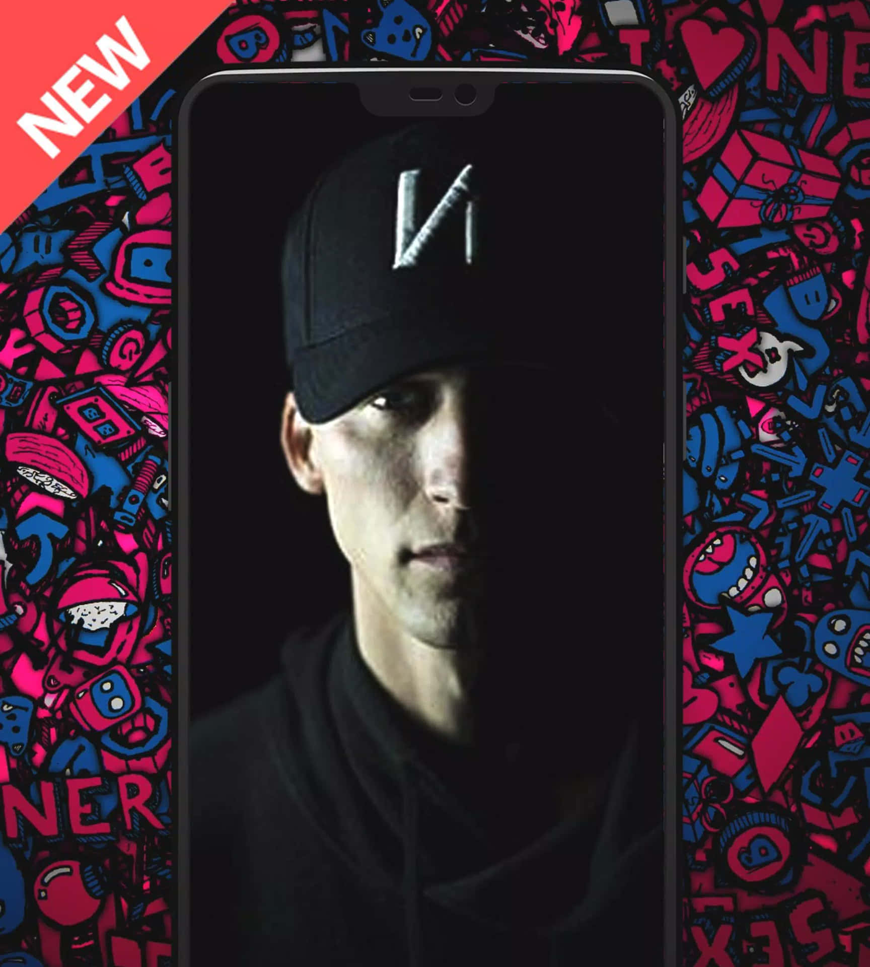 NF performing on stage Wallpaper