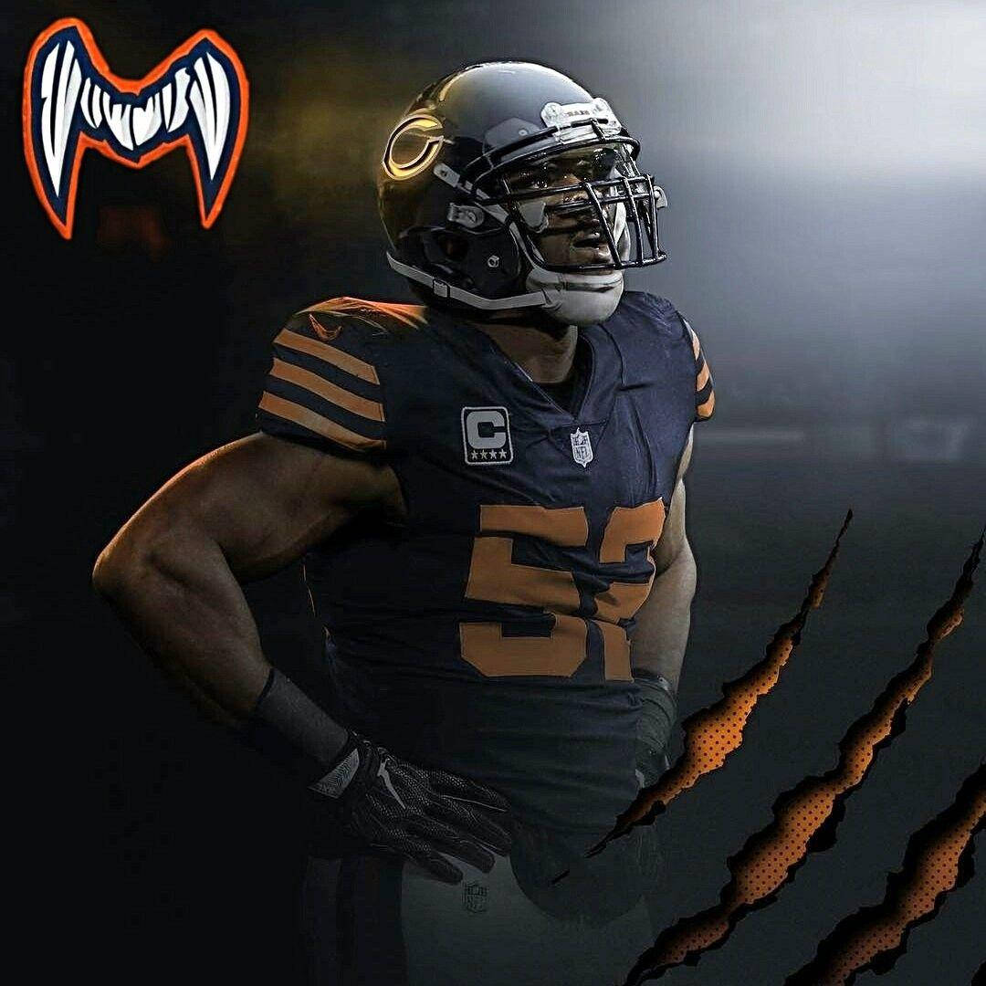 NFL Chicago Bears Khalil Mack Digital Art Wallpaper