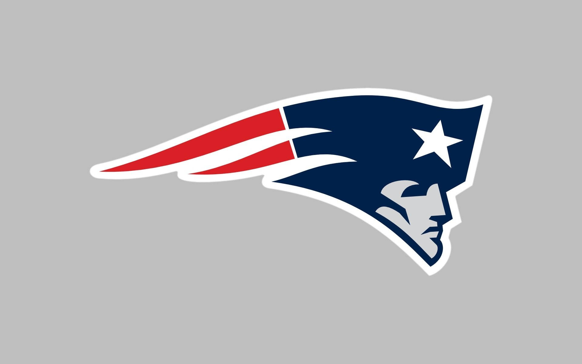Logo Nfl Patriots Su Sfondo Grigio Sfondo