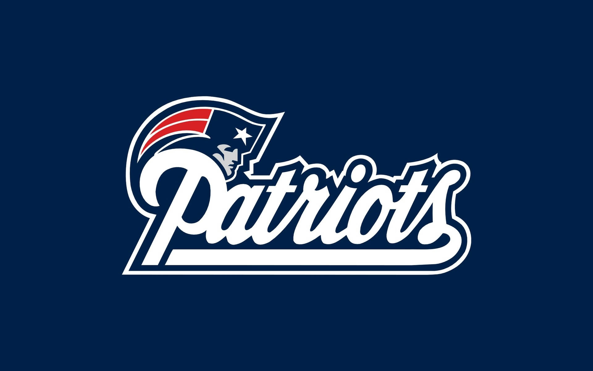 Nfl Patriots Logo På Blå Baggrund Wallpaper