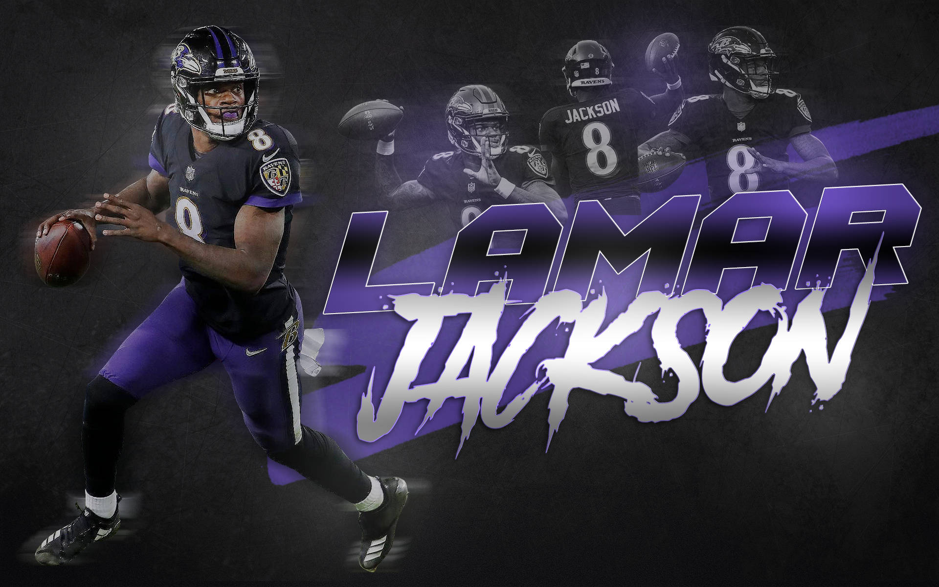 NFL Quarterback Player Lamar Jackson Wallpaper
