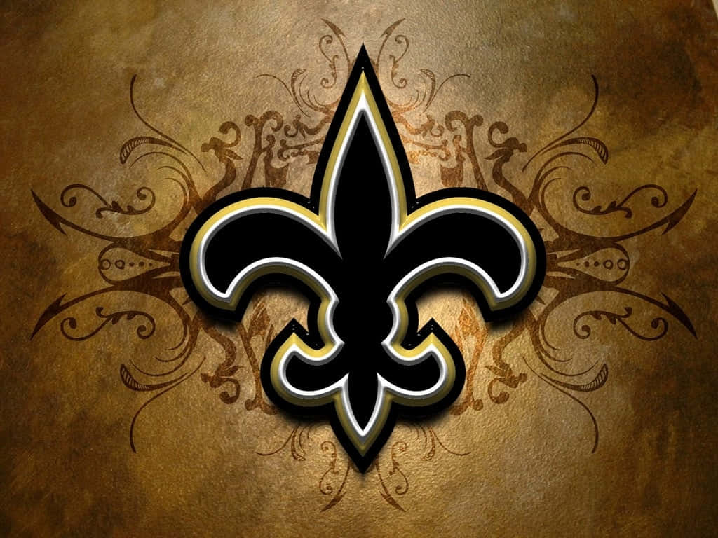 Espíritude Equipo En Exhibición: Los New Orleans Saints Compartiendo Un Cántico Antes Del Gran Partido. Fondo de pantalla