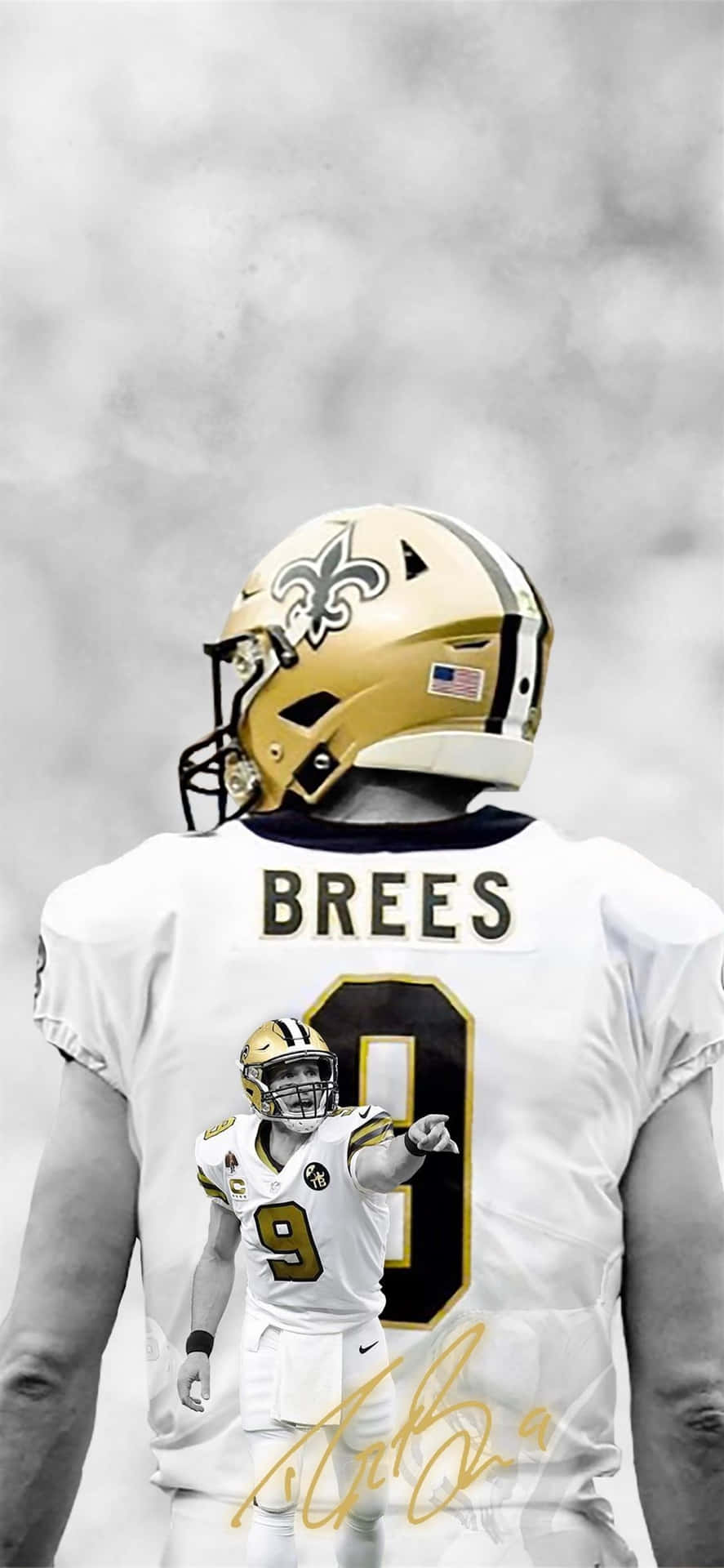 Live for the Victory: Support your New Orleans Saints Wallpaper