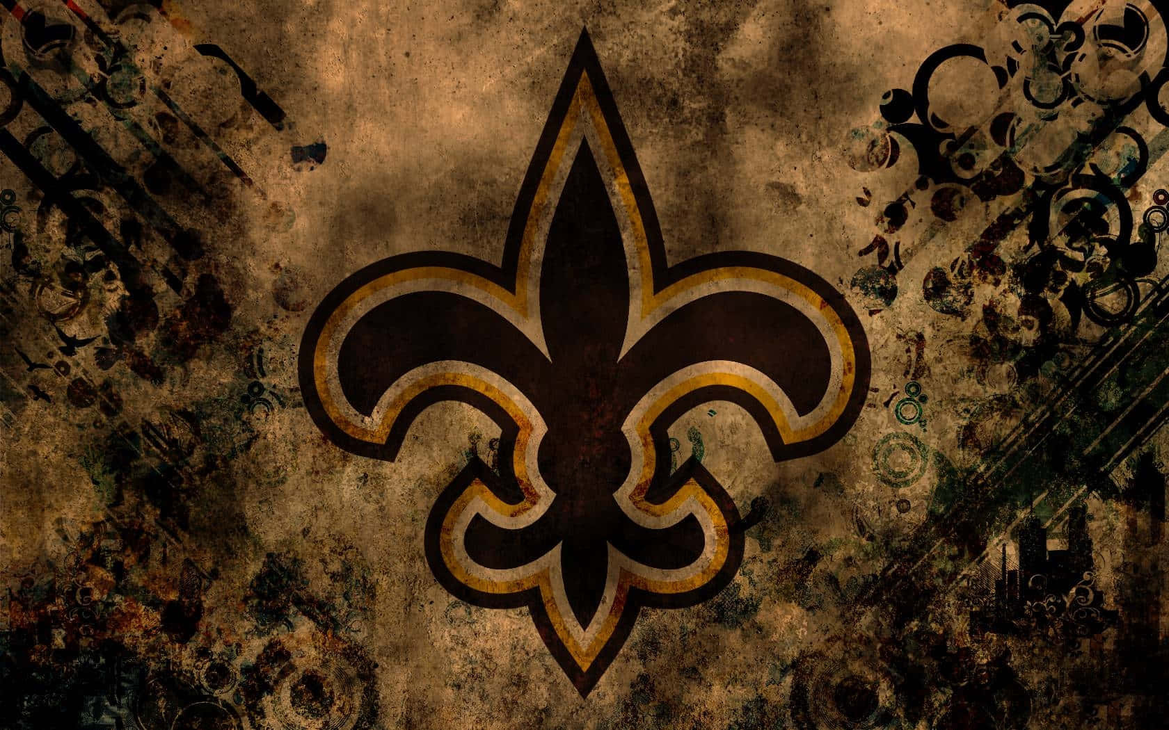 “The New Orleans Saints Ready for Victory” Wallpaper