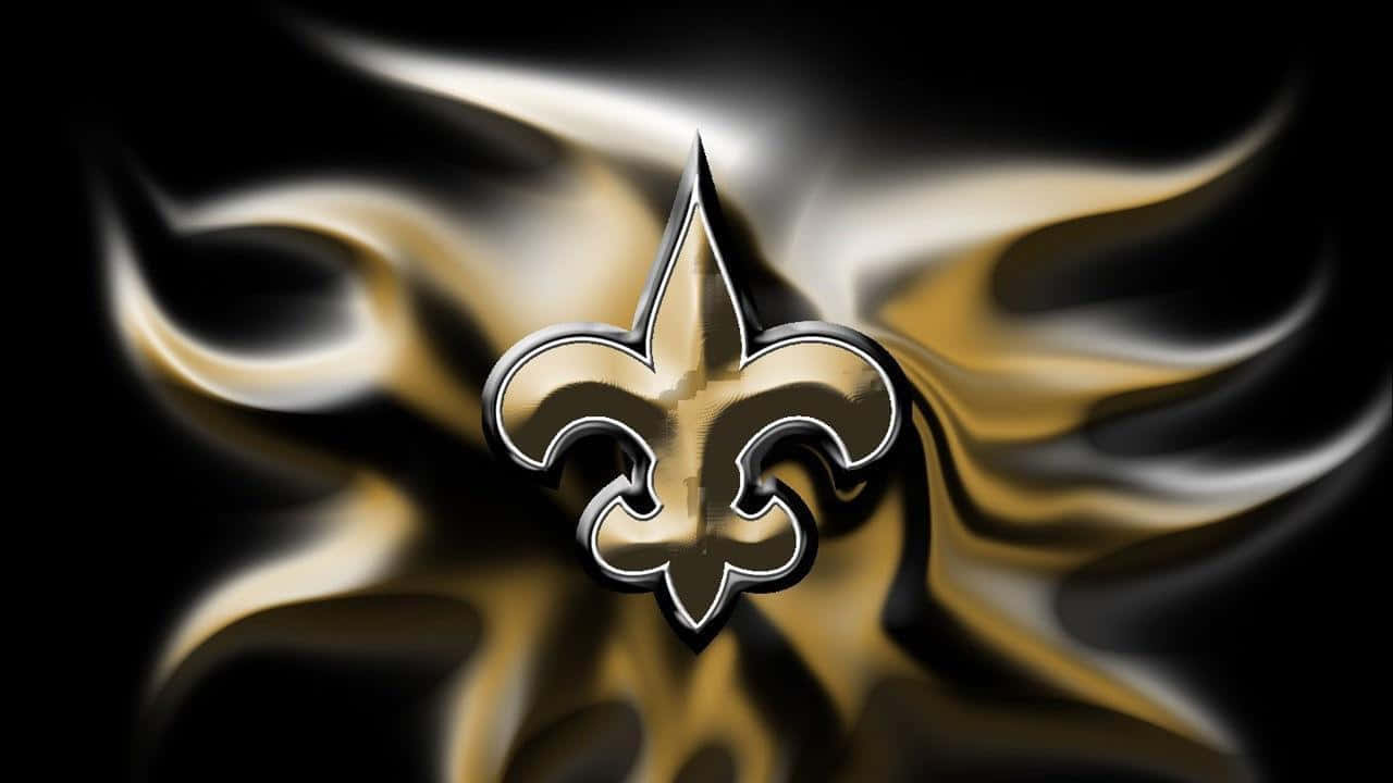 The New Look of the Saint's NFL Chainmail Wallpaper