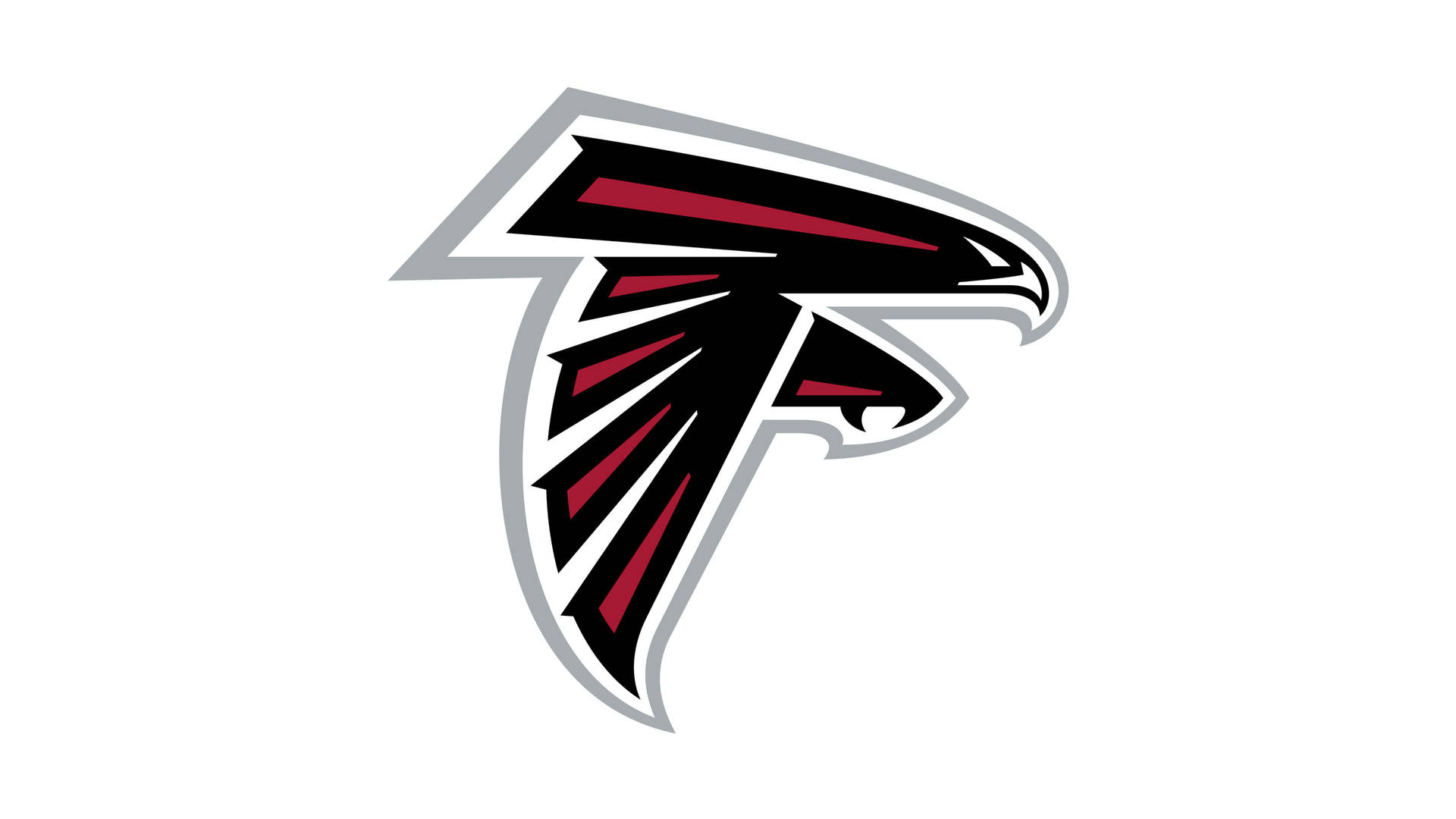Nflteams Atlanta Falcons Logo Weiß. Wallpaper