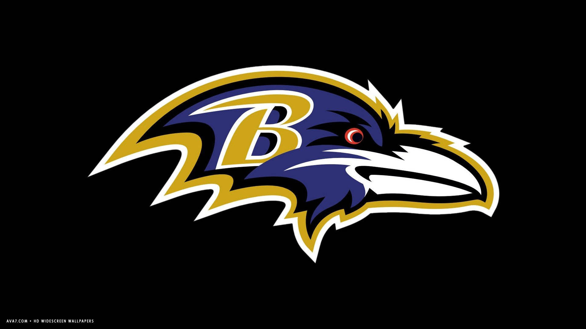 Nfllag Baltimore Ravens Logotyp Wallpaper