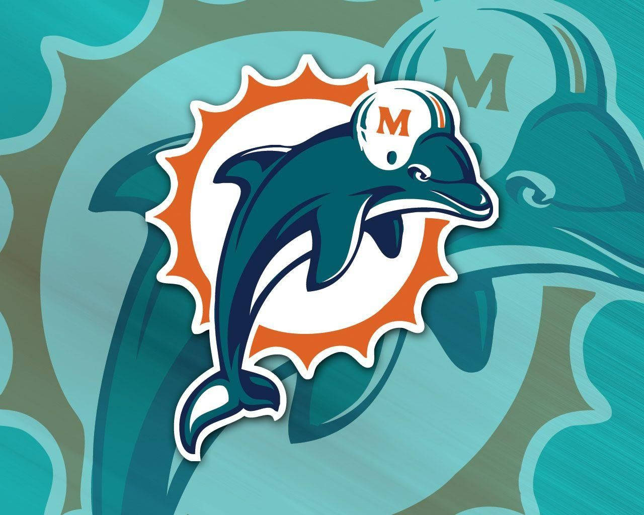 Logotiposde Los Equipos De La Nfl - Miami Dolphins Fondo de pantalla