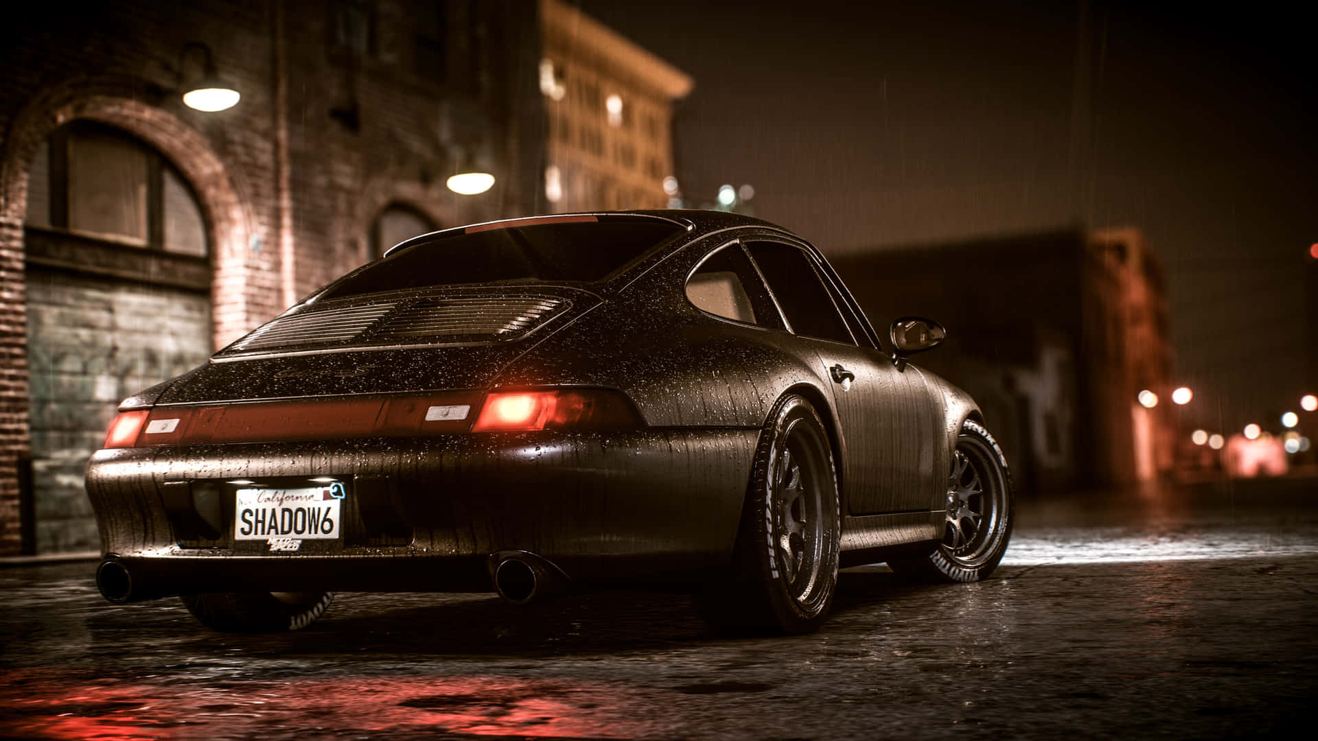 Porsche911 993 Nfs En Color Negro. Fondo de pantalla