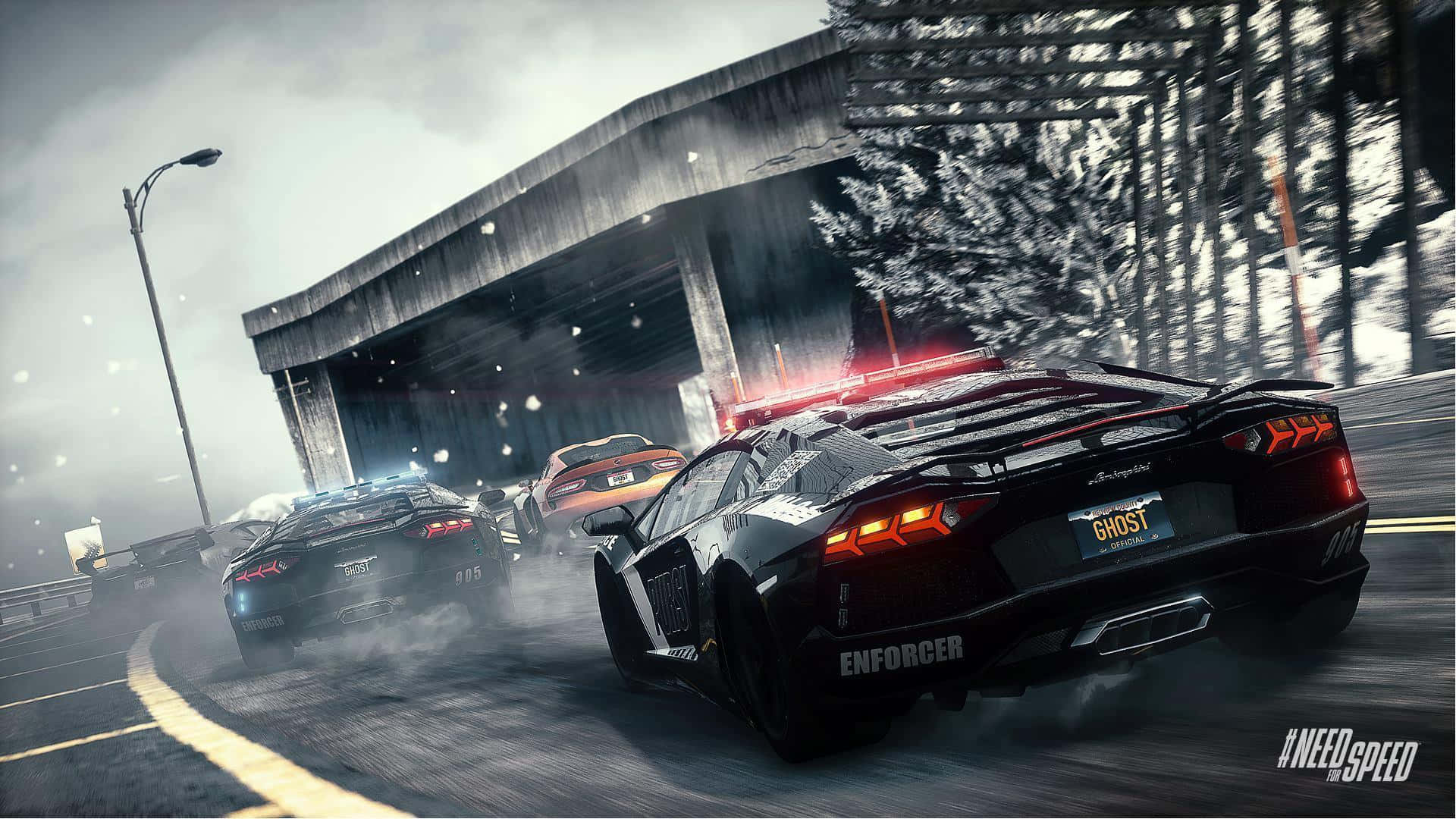Lamborghini Aventador Police Car Nfs Rivals Wallpaper