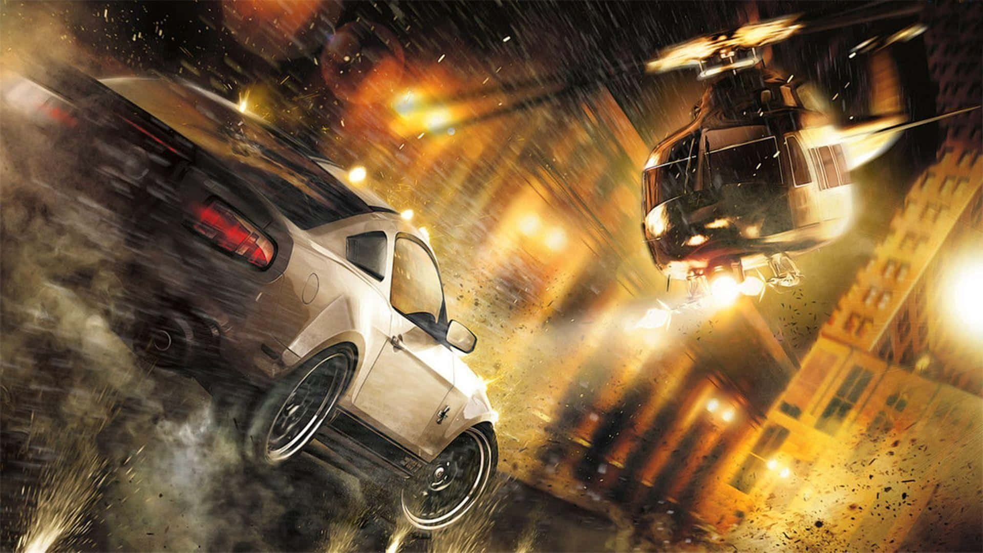 Nfs The Run Mustang Helicopter Wallpaper
