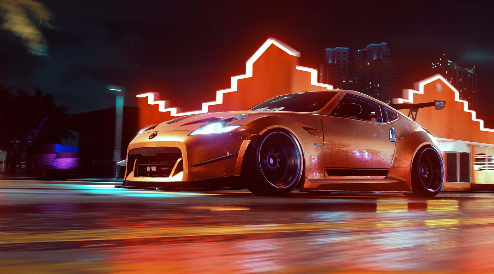 Intense Race in Need For Speed gaming action Wallpaper