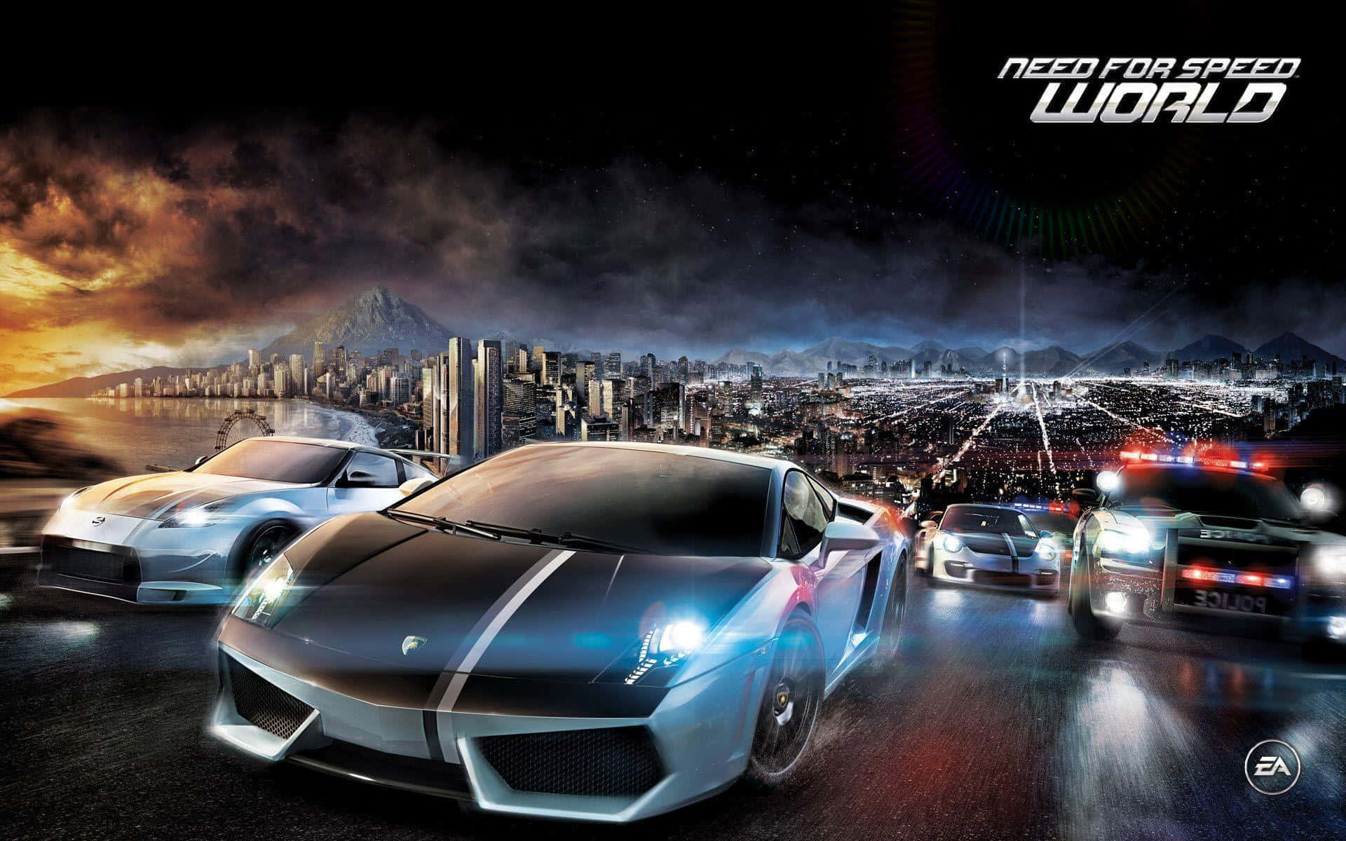 Lamborghini Gallardo Leading Nfs World Wallpaper