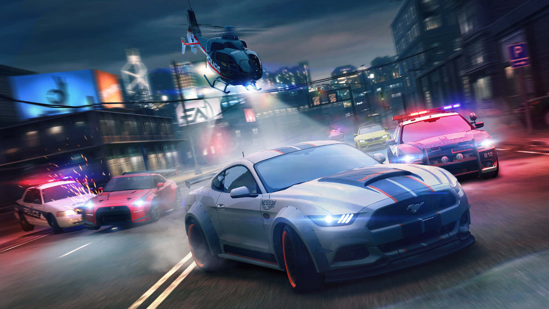 Race Through the Streets in Need for Speed Wallpaper