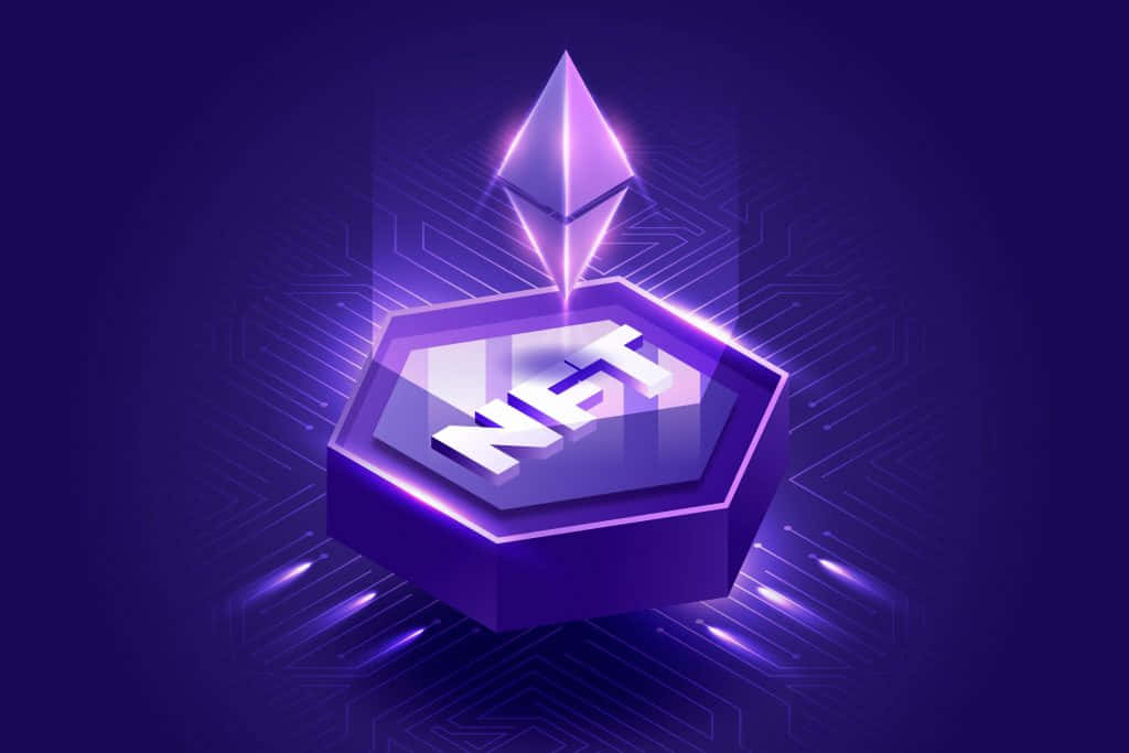 A Purple Cube With The Word Net On It