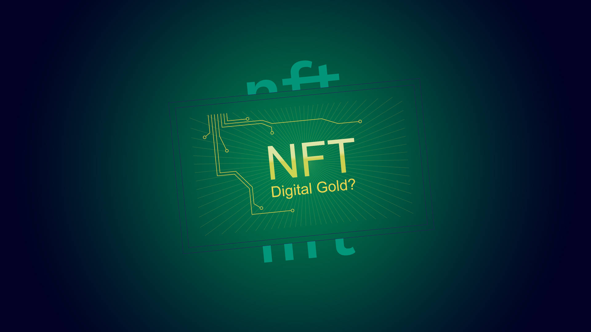 Nft Digital Gold Green