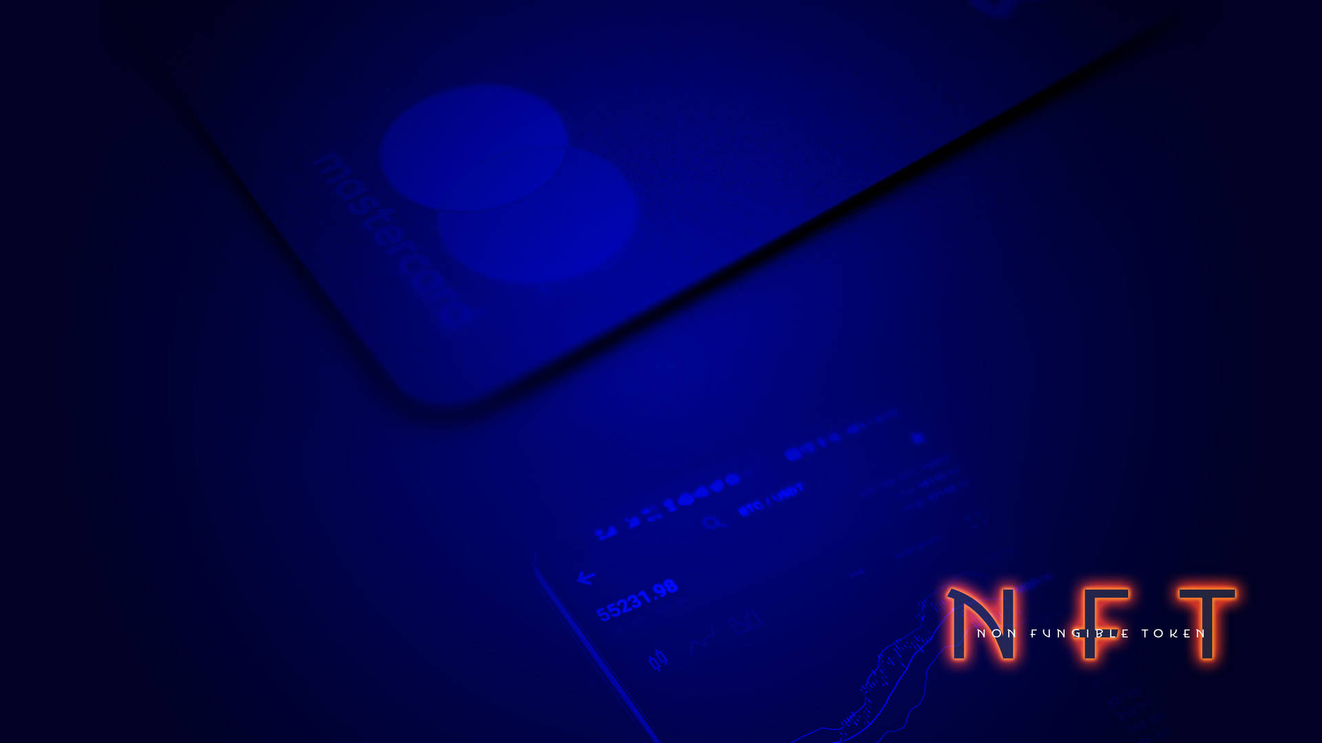 Nft Mastercard Blue Aesthetic