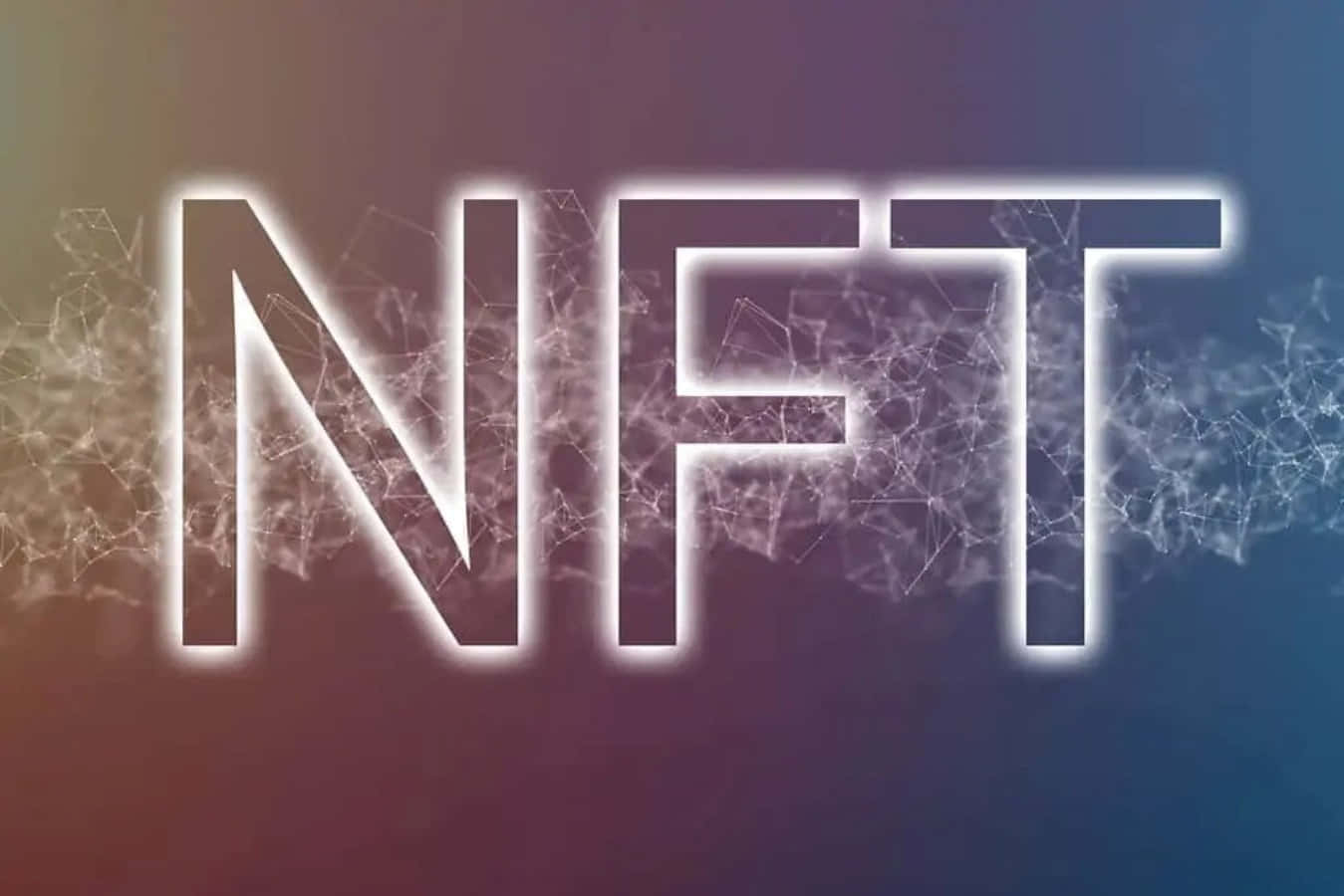Nft Logo With A Colorful Background