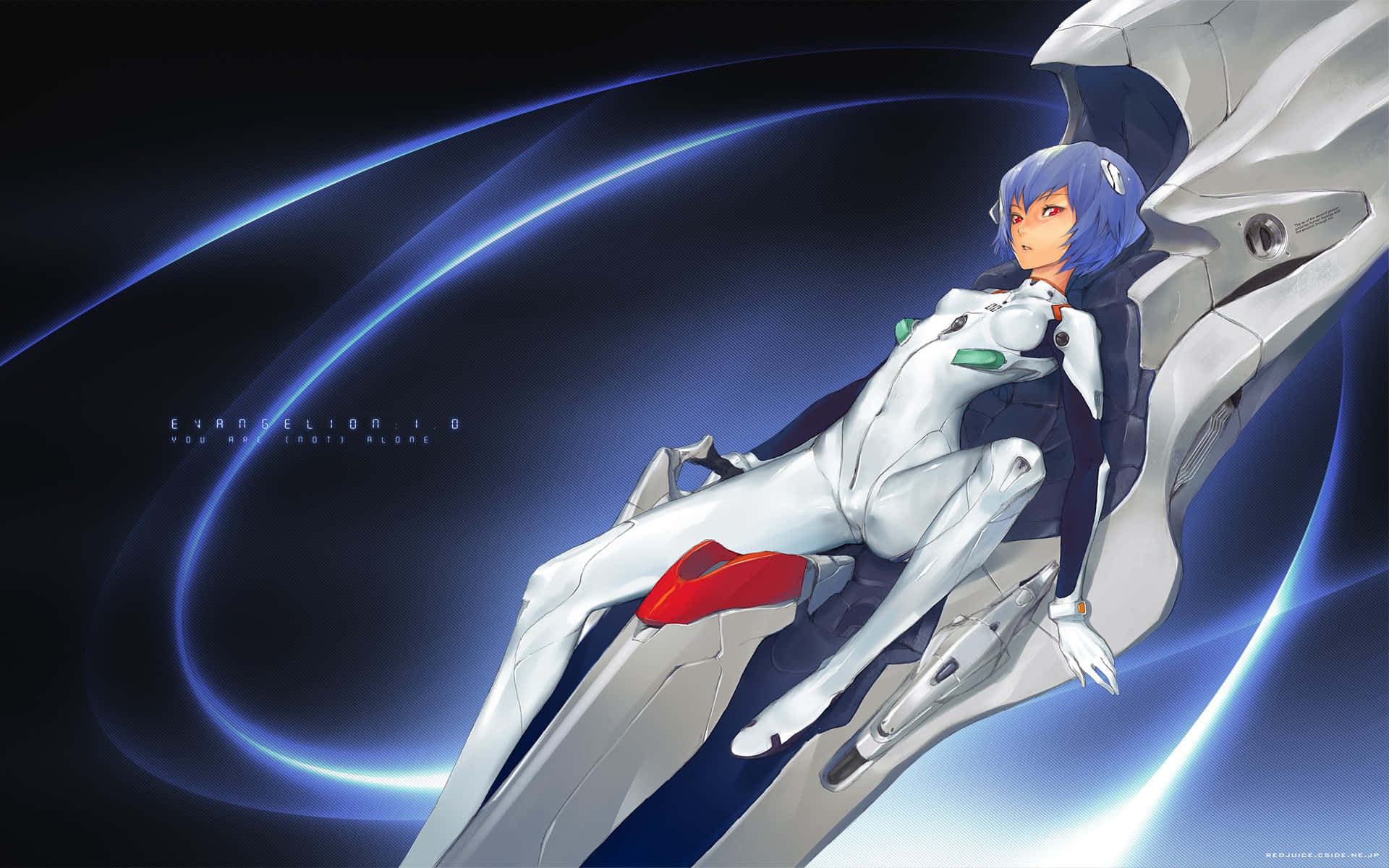 Nge White Anime Girl Spaceship Wallpaper