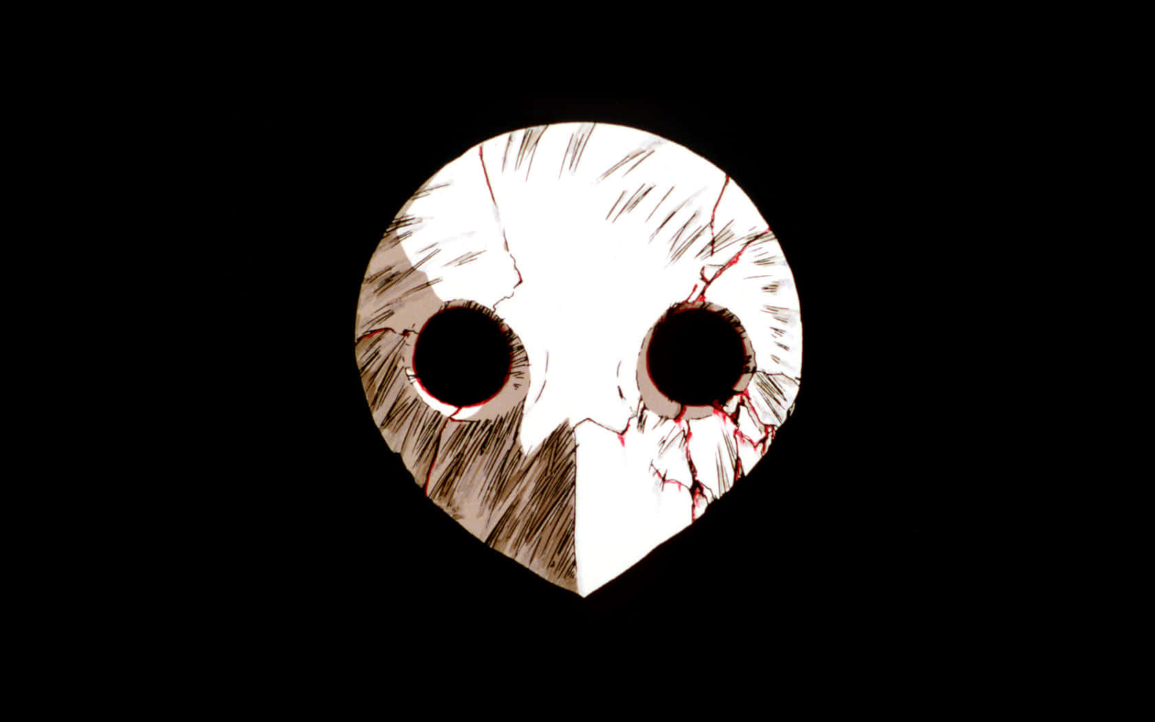 Nge White Bird Mask Blood Logo Wallpaper