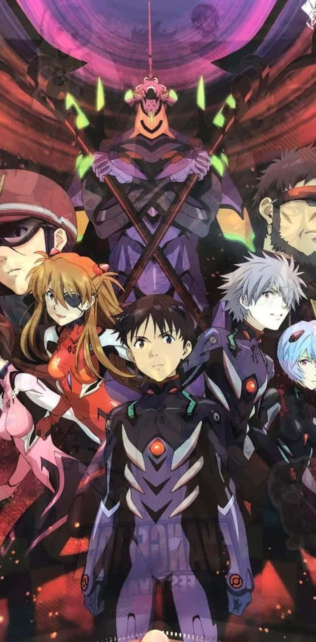 A Poster With Anime Characters On It Wallpaper
