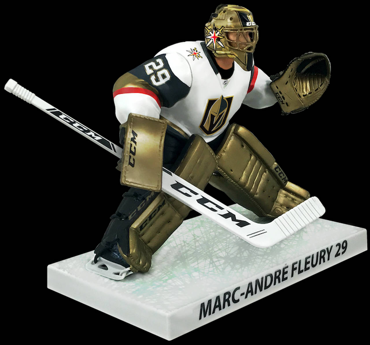 NHL målmand Marc-Andre Fleury er fremhævet i denne tegnefilmsinspirerede baggrund. Wallpaper