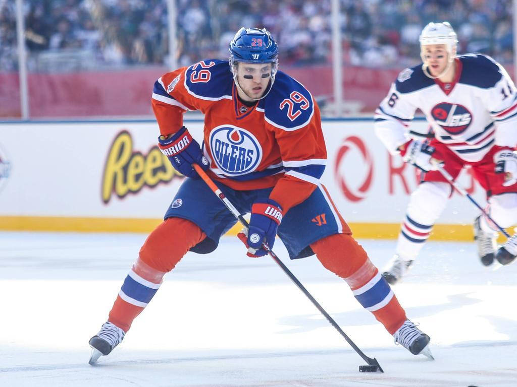 NHL Leon Draisaitl Edmonton Oilers Kingston Canadians Hockey-spiller tapet. Wallpaper