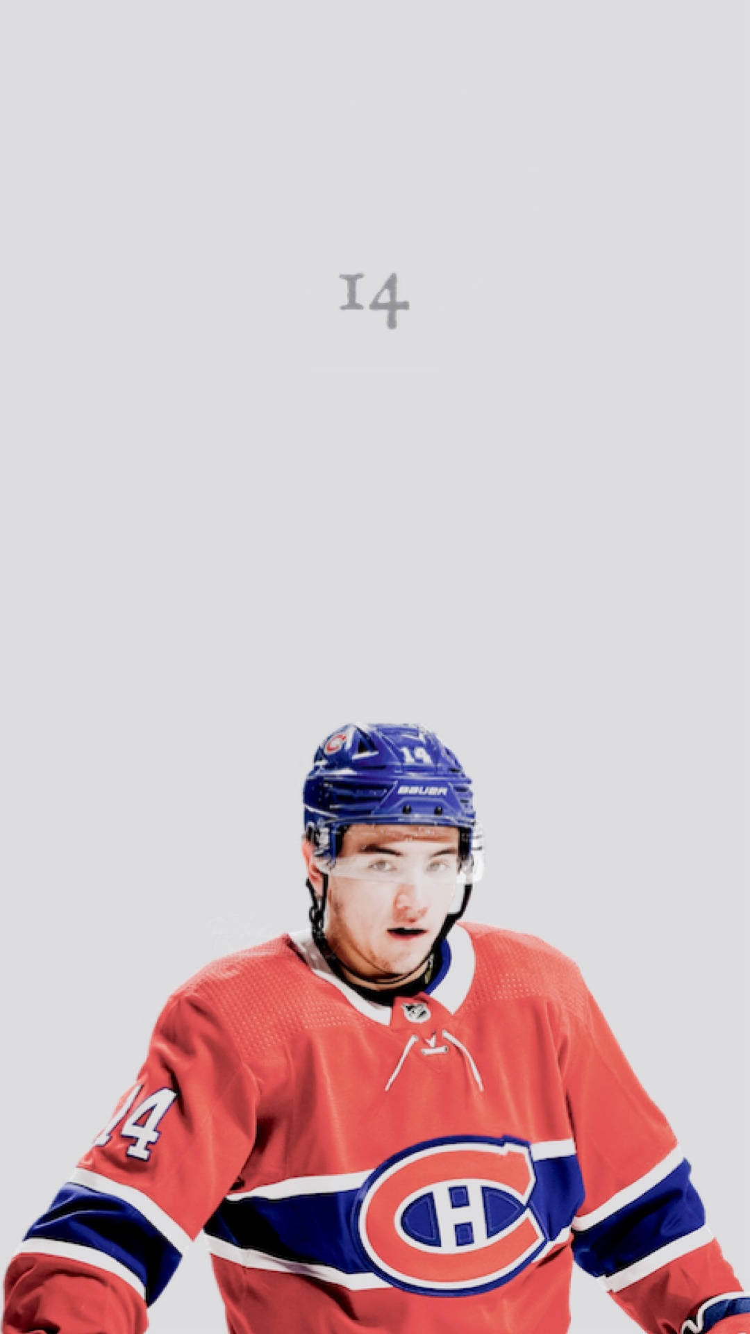 NHL Player Nick Suzuki Aesthetic Poster Wallpaper