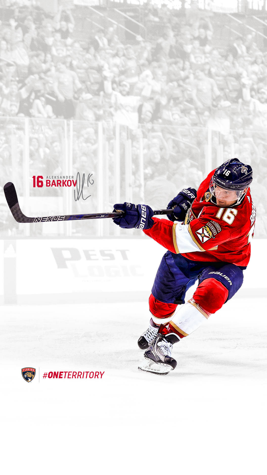 Poster Væg Tapet af NHL HoldKaptajn Aleksander Barkov Wallpaper