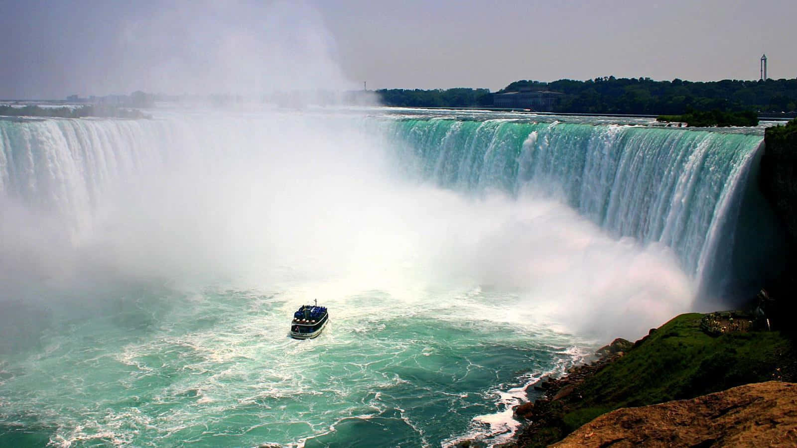 Förloradi Den Häpnadsväckande Skönheten Av Niagara Falls