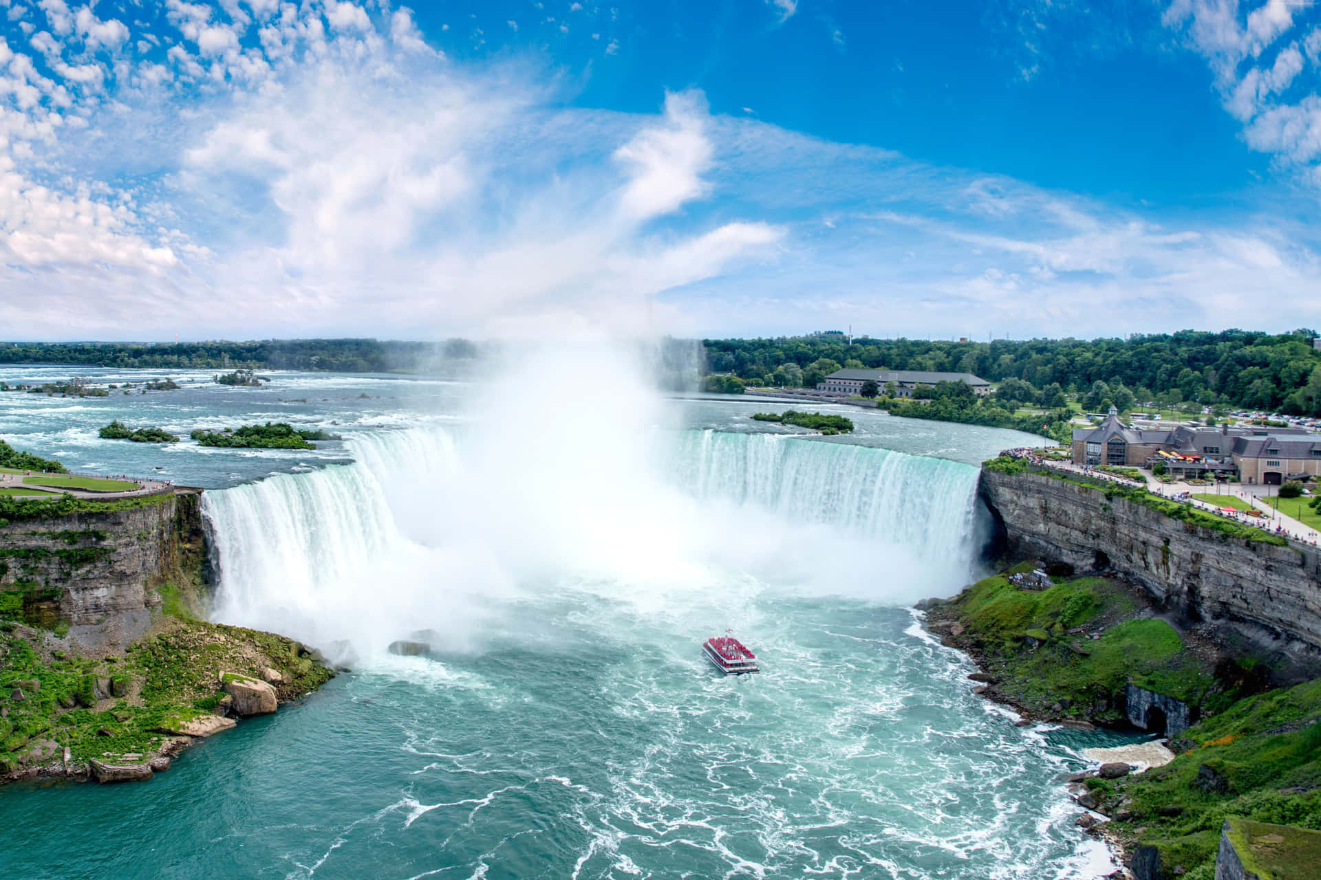 Betrachtedie Schönheit Der Niagara Falls