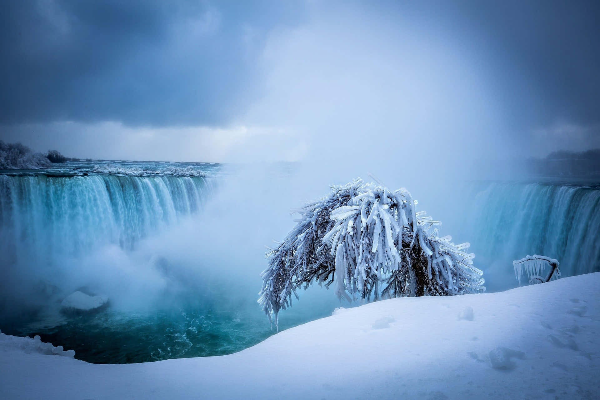 Demajestätiska Niagarafallen, Kanada.
