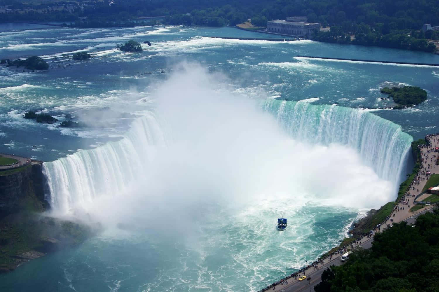 Njutav Den Majestätiska Skönheten I Niagara Falls