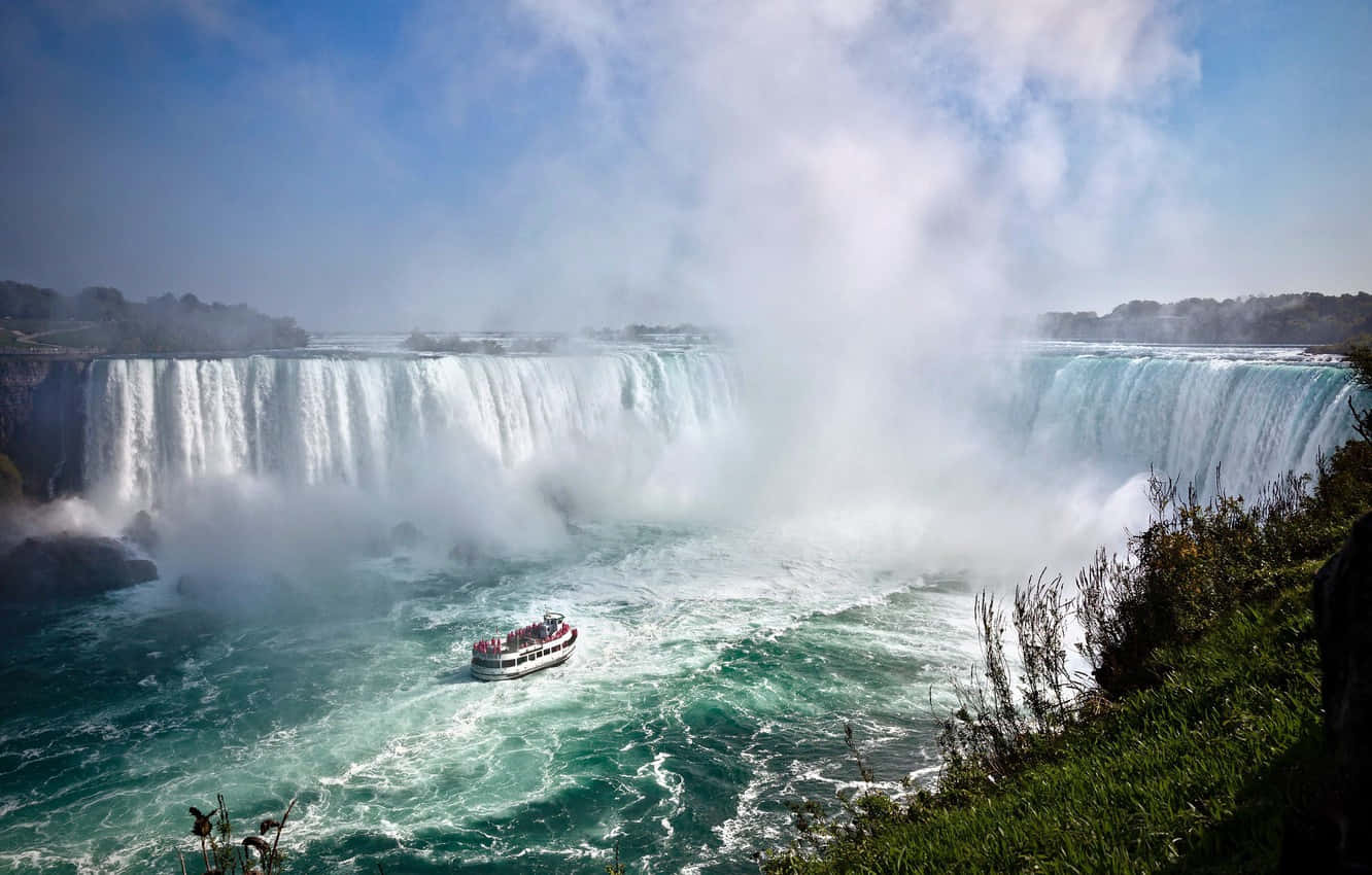 Take in the breathtaking view of Niagara Falls