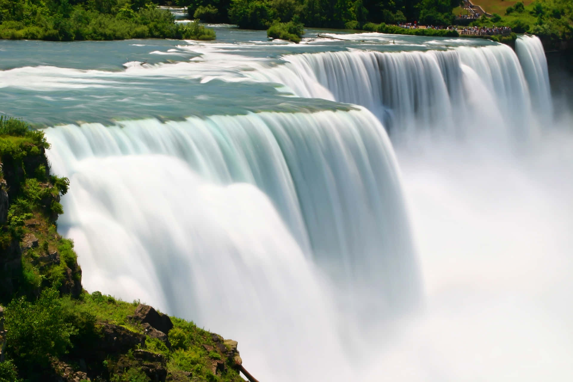Nahaufnahmeder Niagarafälle In Kanada Wallpaper