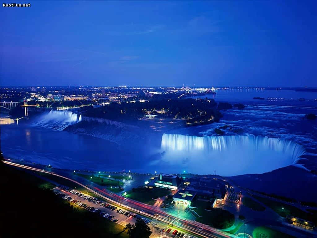 Niagara Falls Night View Wallpaper