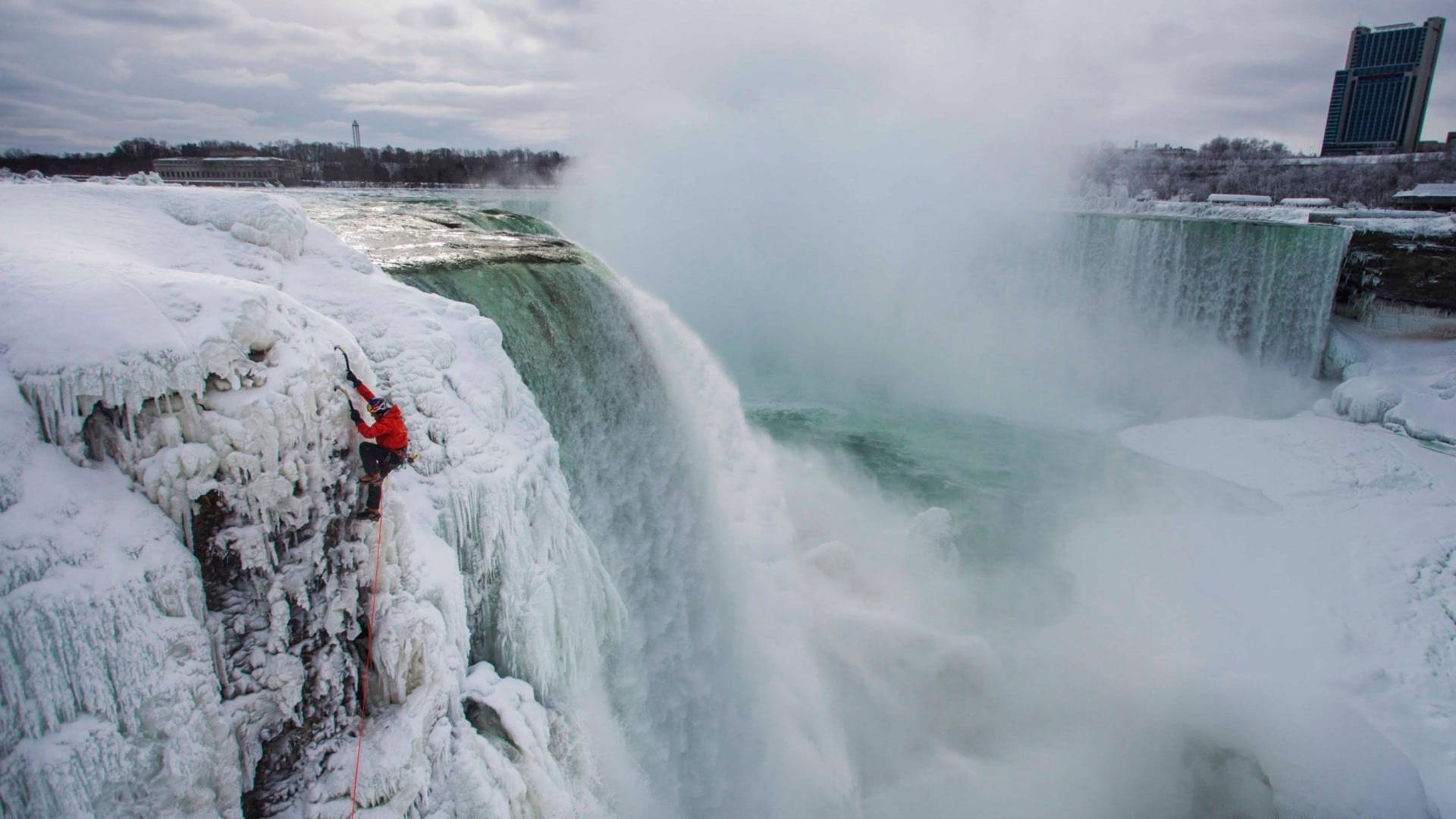 Niagara Falls Winter Landscape Wallpaper