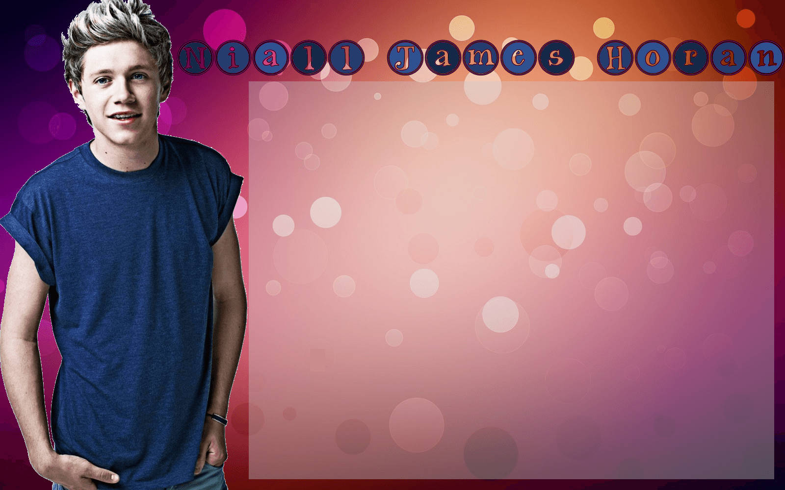 Niall Horan Bubbles Red Background Wallpaper