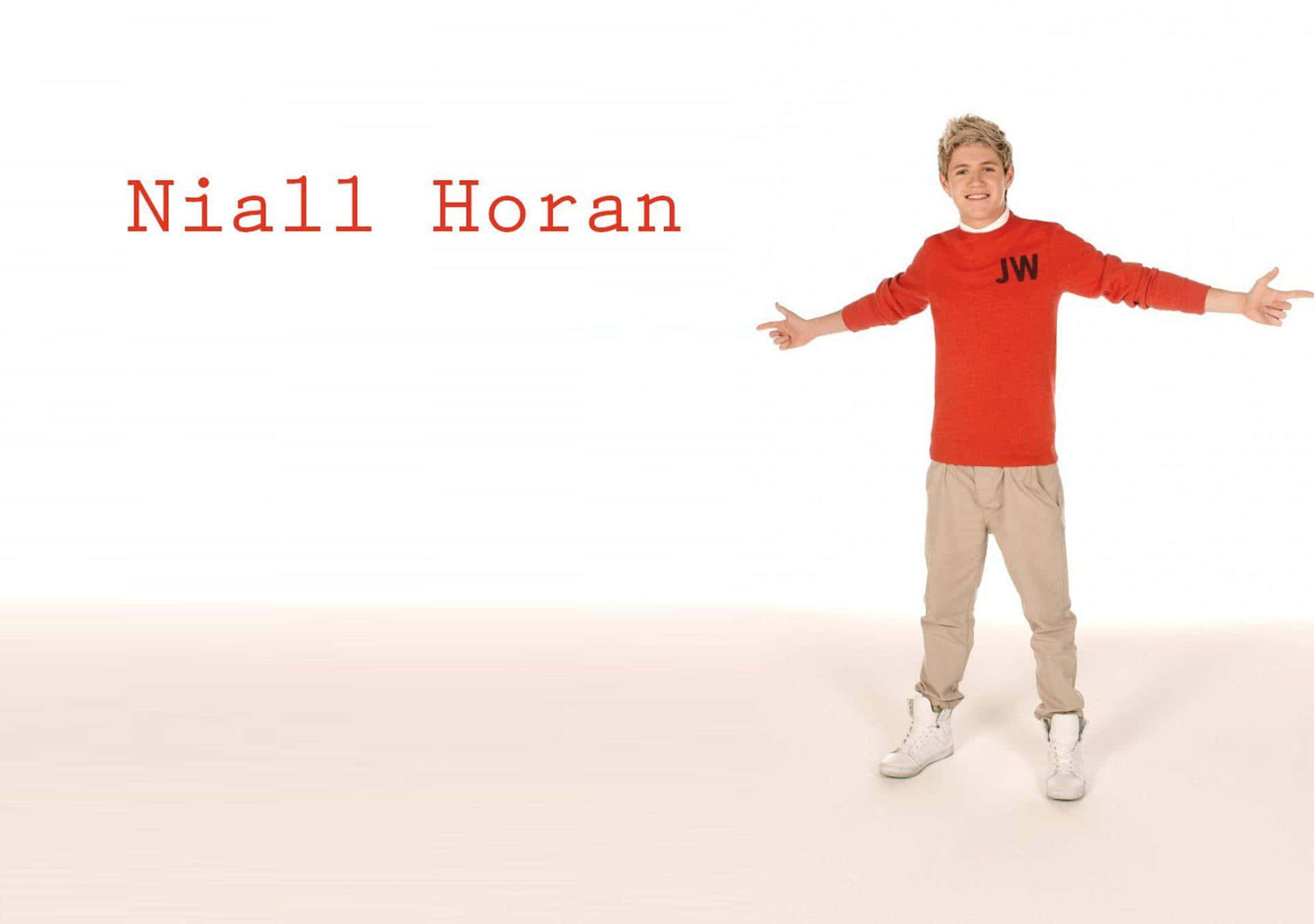 Niall Horan Dalam Sweater Merah Wallpaper