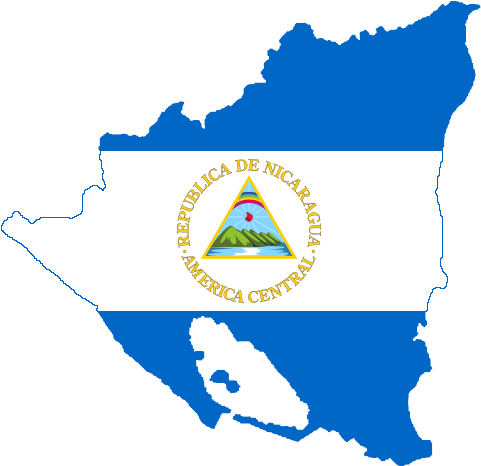 Nicaragua Mapwith Coatof Arms PNG