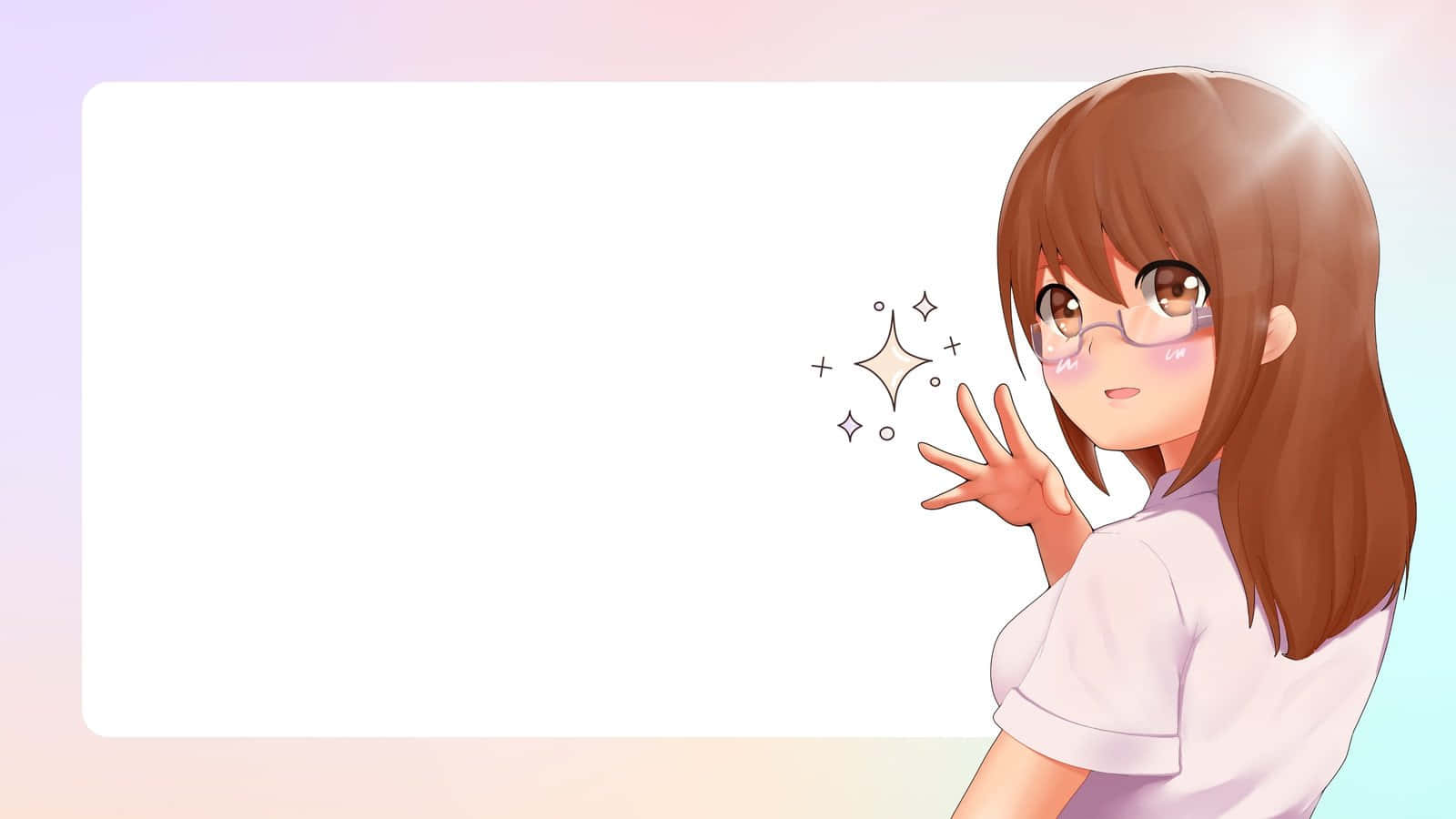 Dejlig anime pige sød Pc baggrund Wallpaper